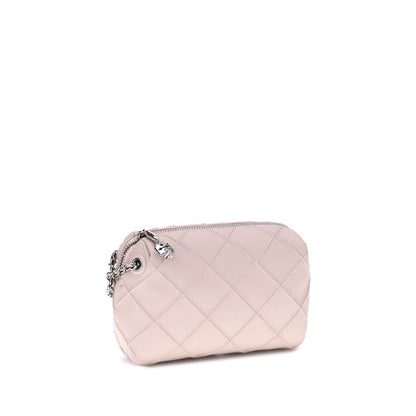 Tory Burch Multicolor Calf Leather Bos Taurus Shoulder Bag with quilted design and chain strap, elegant and timeless accessory.