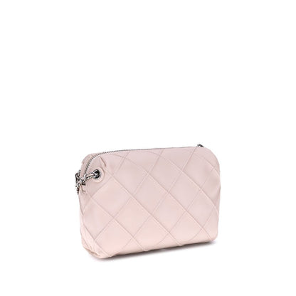 Tory Burch Multicolor Calf Leather Bos Taurus Shoulder Bag with quilted design and chain strap.