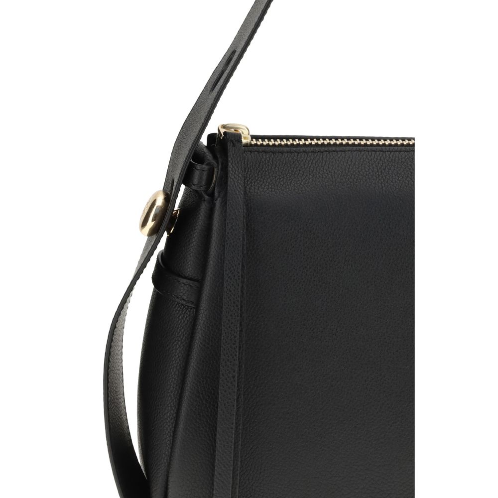 Front view with bag zipped and handles upright.