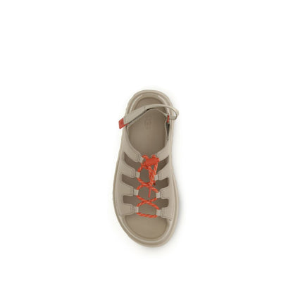 UGG Beige Polyurethane Platform Sandals