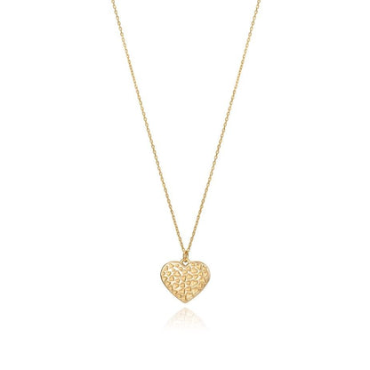 Heart-shaped gold necklace with chain from VICEROY JEWELS Mod. 13119C100-09, quartz movement, silver 925°, in official packaging.