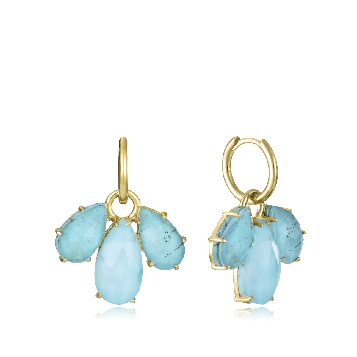 VICEROY JEWELS Mod. 13191E100-93 Lady Silver 925° Earrings with Blue Gemstones in Official Box