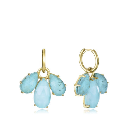 VICEROY JEWELS Mod. 13191E100-93 Lady Silver 925° Earrings with Blue Gemstones in Official Box
