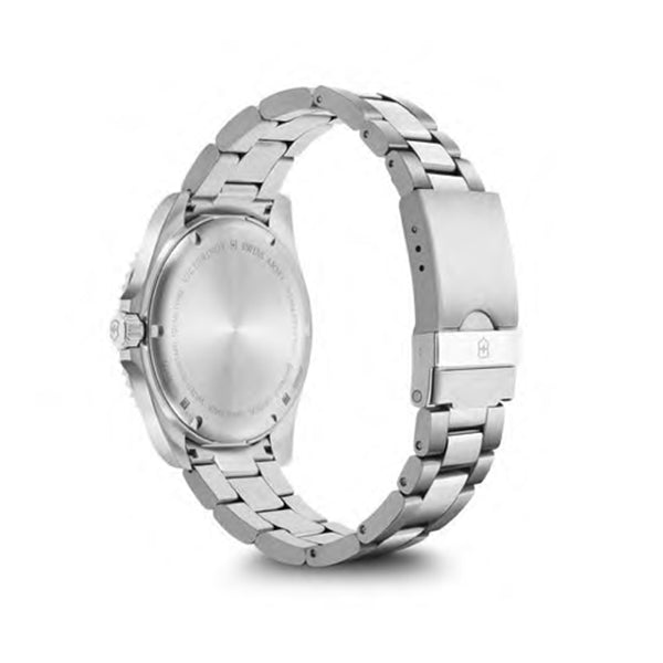 Back view of VICTORINOX WATCHES Mod. V242007 with stainless steel bracelet