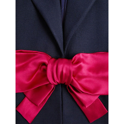 Valentino Bow-detail single-breasted blazer