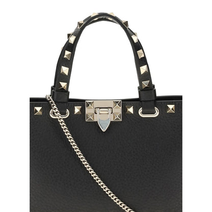 Valentino Garavani Black Leather Shoulder Bag