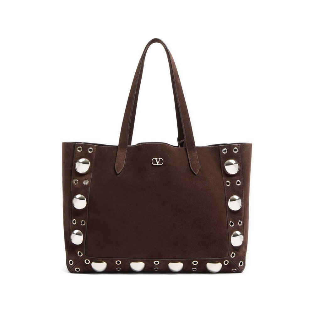 Valentino Garavani Medium Nellcôte Suede Shopping Bag Shopper