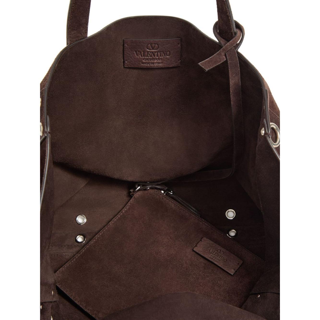 Valentino Garavani Medium Nellcôte Suede Shopping Bag Shopper