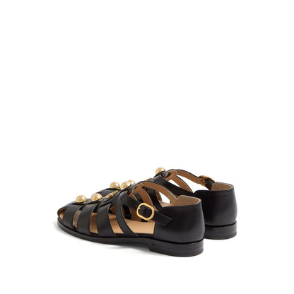 Valentino Garavani Vlogo Signature Fisherman Sandal In 20mm Calfskin Sandals