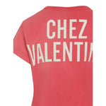 Valentino Light chez t-shirt in red with graphic print, crew neck, and short sleeves. Logo print to the rear, made of printed cotton.