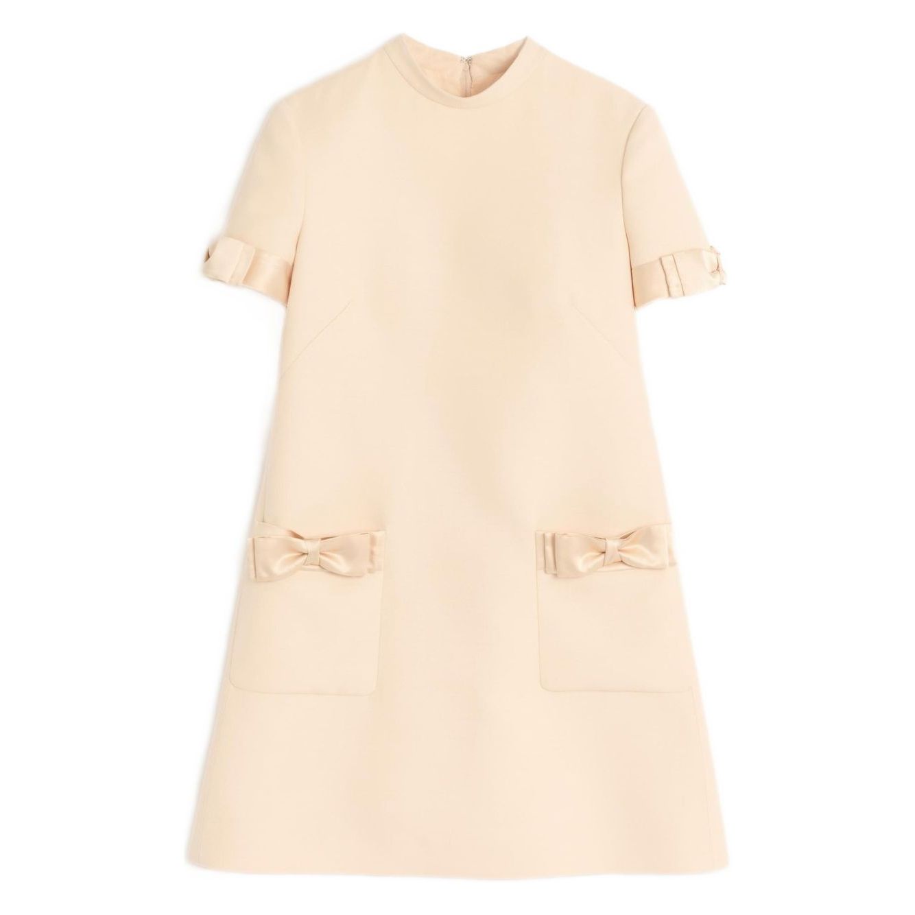 Valentino Short Crepe Couture Dress Dresses