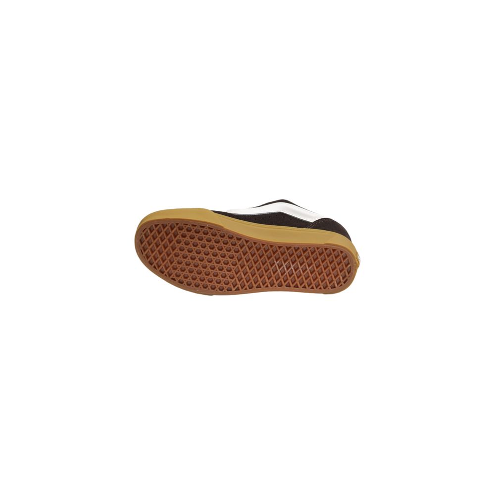 Sole view of Vans Brown Suede Leather Sneaker showing durable rubber grip for all surfaces.