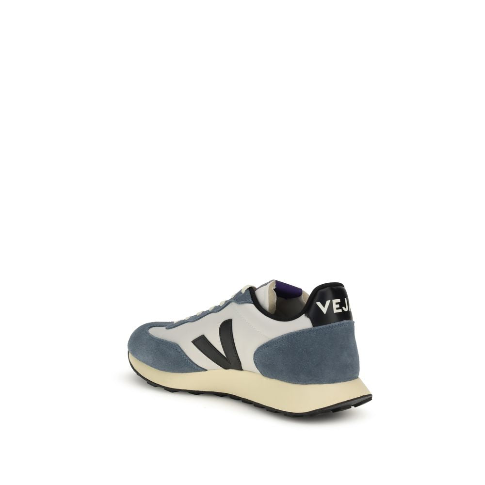 Veja Multicolor Polyester Athletic Sneakers showing side view with "V" logo and reinforced heel.