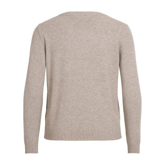 Vila Clothes Beige Viscose Sweater VI-7867000127-IT40|S