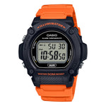 CASIO TIMELESS COLLECTION Mod. SPORT- ILLUMINATOR. WR 50M. ALARM. CHRONOGRAPH - BLACK (Brilliant color strap) W-219H-4AVDF
