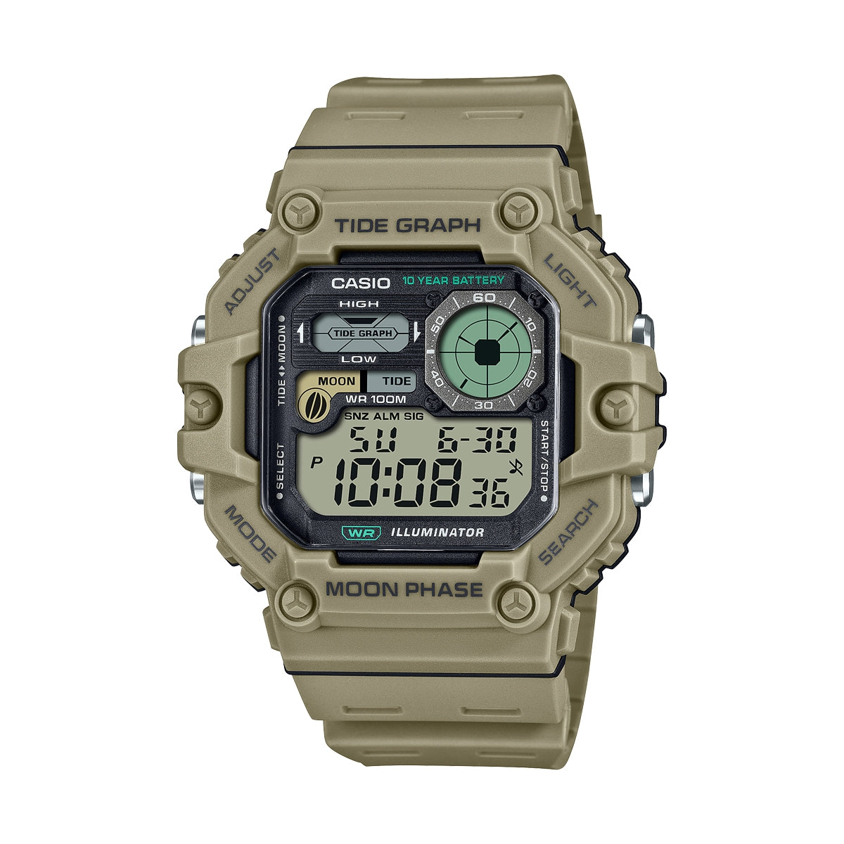 CASIO SPORT Mod. ILLUMINATOR TIDE GRAPH WATCHES