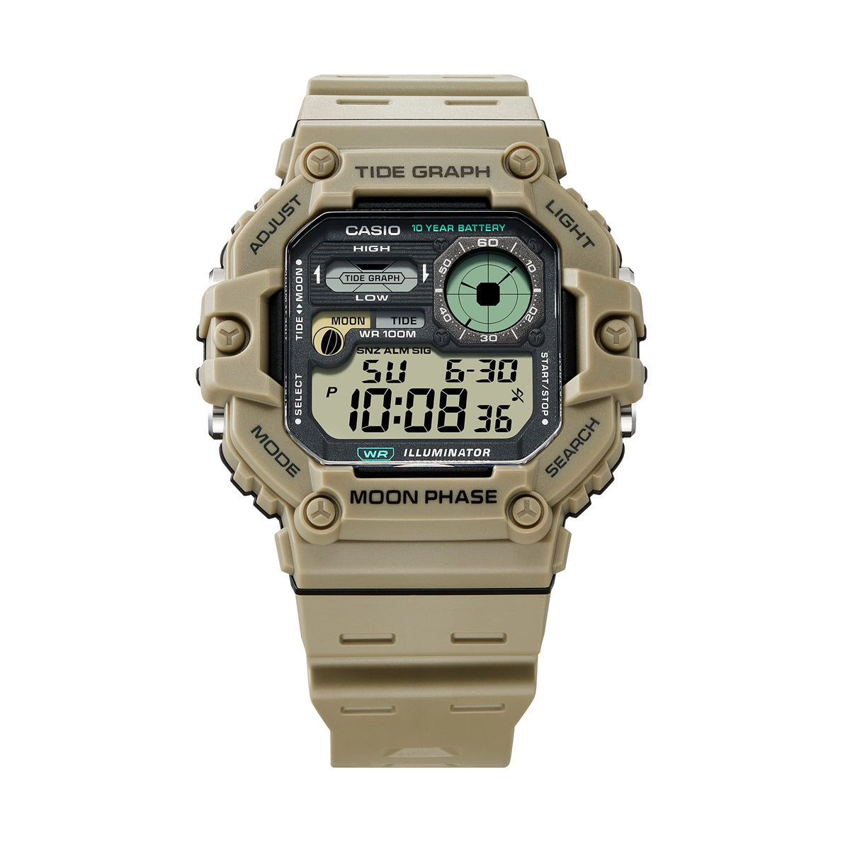 CASIO SPORT Mod. ILLUMINATOR TIDE GRAPH WATCHES