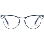 Yohji Yamamoto Green Women Glasses Frame, cat eye style, full-rim metal frame with demo lenses, temples 145mm, bridge 17mm.