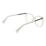 Yohji Yamamoto White Women Glasses Frame with plastic full-rim, rectangle style, size 58-16-145, including branded soft case.