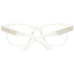 Zadig & Voltaire Cream Women Glasses Frame in full-rim rectangle style with demo lenses and plastic material. Includes branded case.