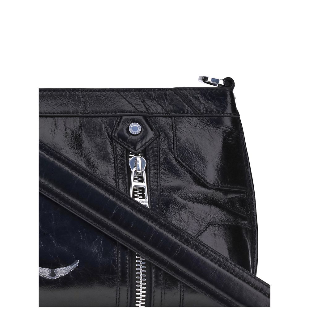 Front view with bag zipped and handles upright.