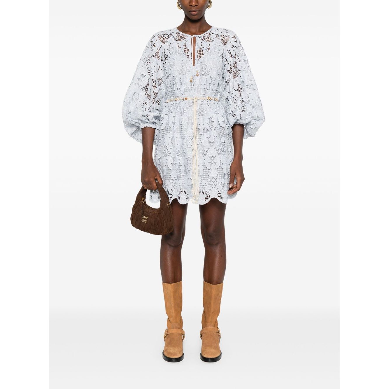 Zimmermann Lace detail mini dress