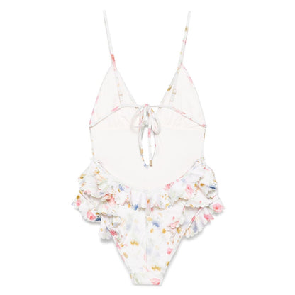 Zimmermann Lucky one-piece swimsuit with ruffles Beachwear & underwear