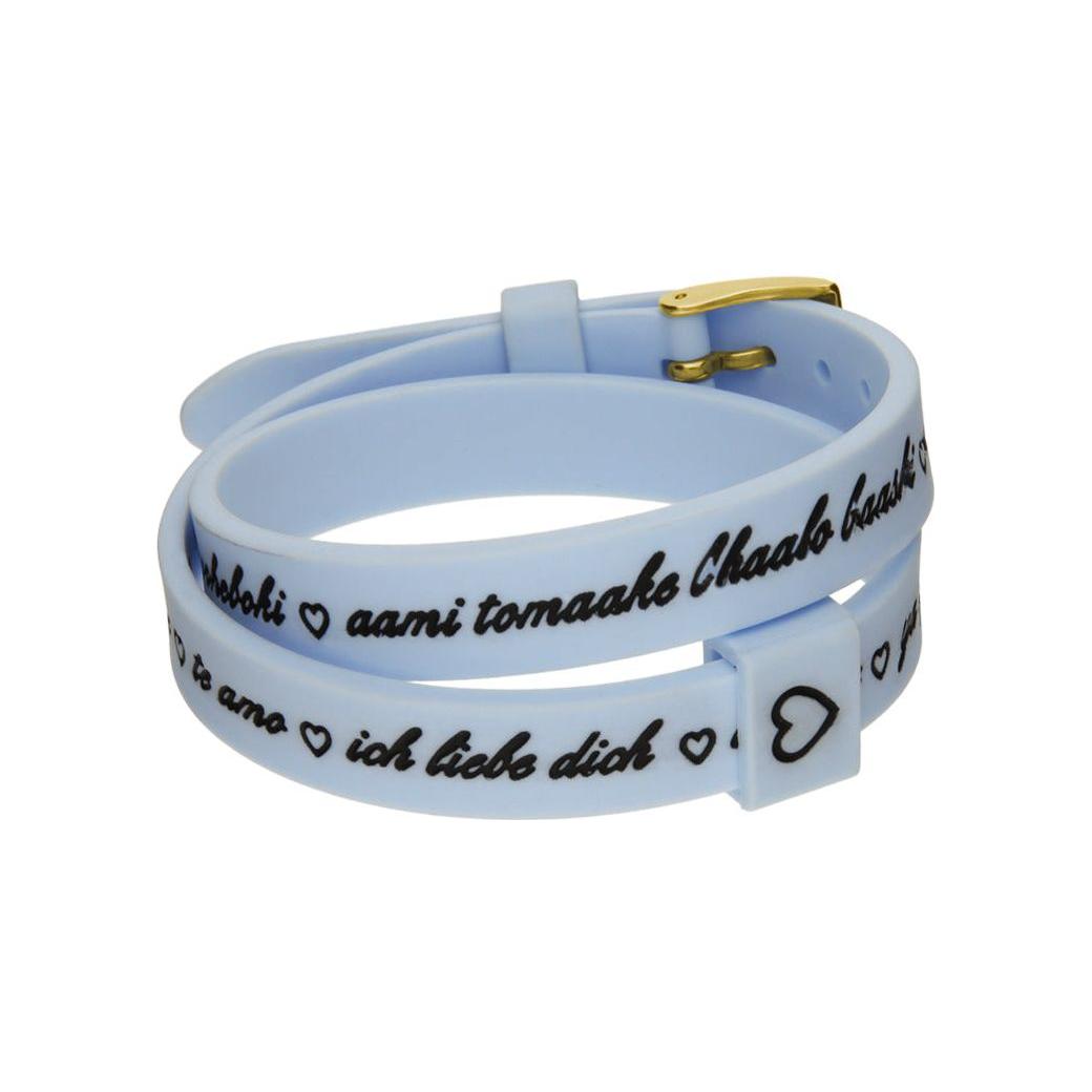 Il MEZZOMETRO Mod. I LOVE YOU GOLD - Bracciale in silicone/silicone bracelet